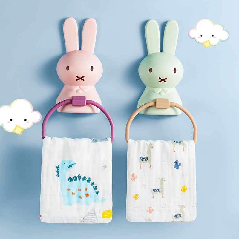 Home Edit Bathroom Storage - Sevimli Miffy Deliksiz Havlu Askısı Kawaii