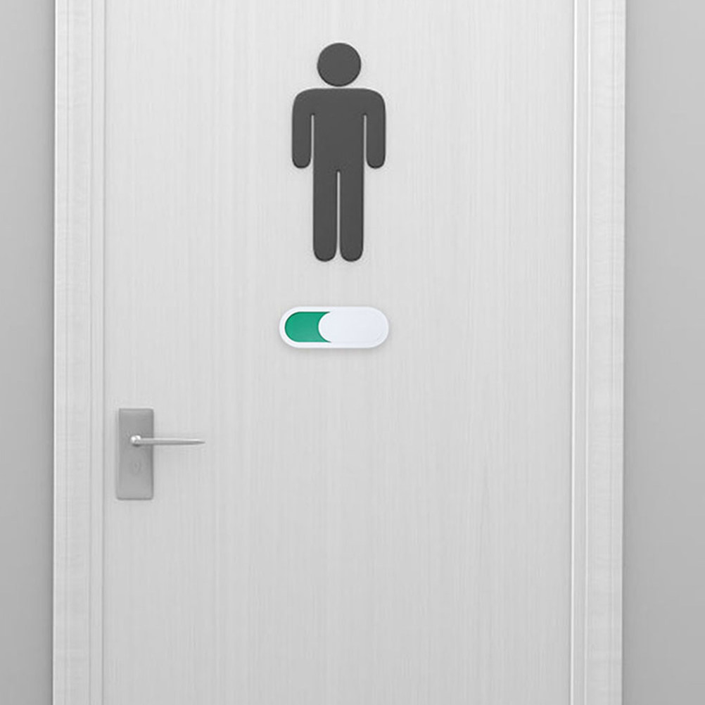 Home Bathroom Occupied Sign - 7 adet kapı işareti sürgülü boş