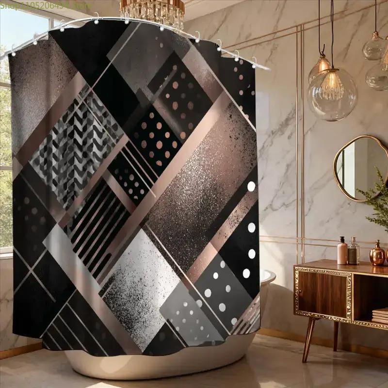 Modern Geometrik Soyut Duş Per - Home Bathroom Ideas incelemesi ve fiyatı