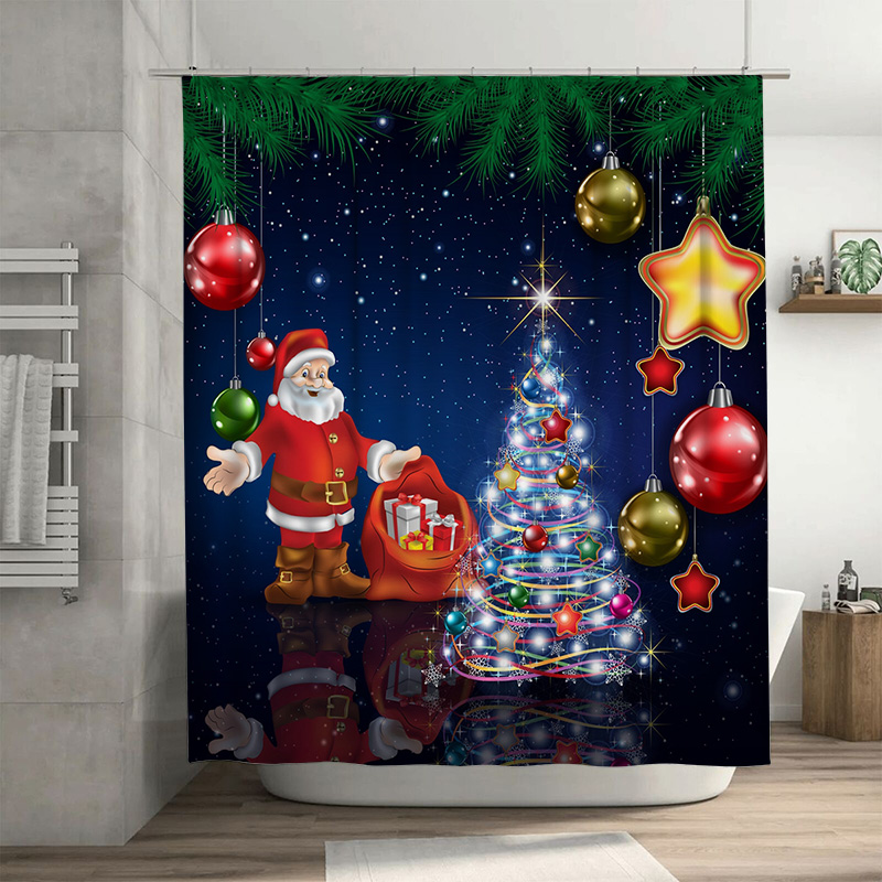 TU Noel Duş Perdesi Noel Baba  - Home Bathroom Ideas incelemesi ve fiyatı