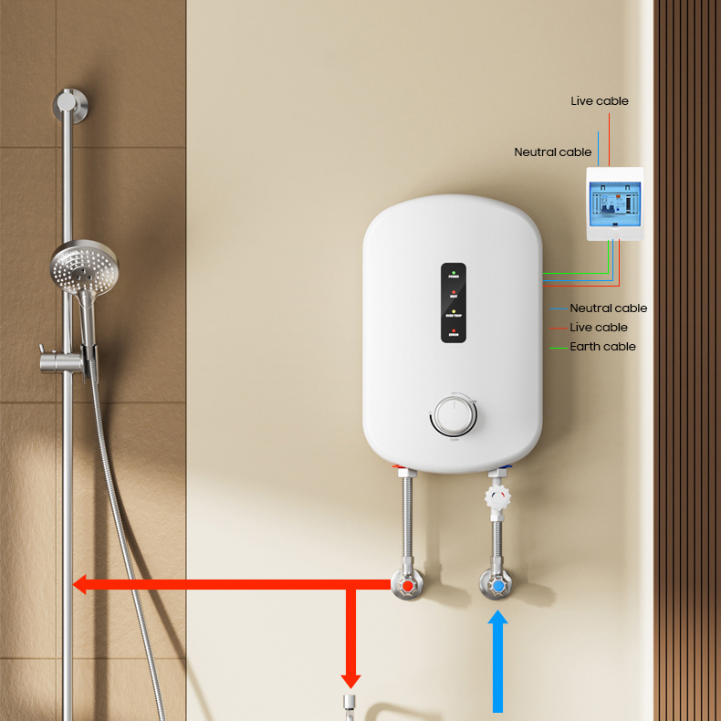 Ev Tipi Akıllı Düşük Güçlü 3.5 - Home Bathroom Geyser incelemesi ve fiyatı