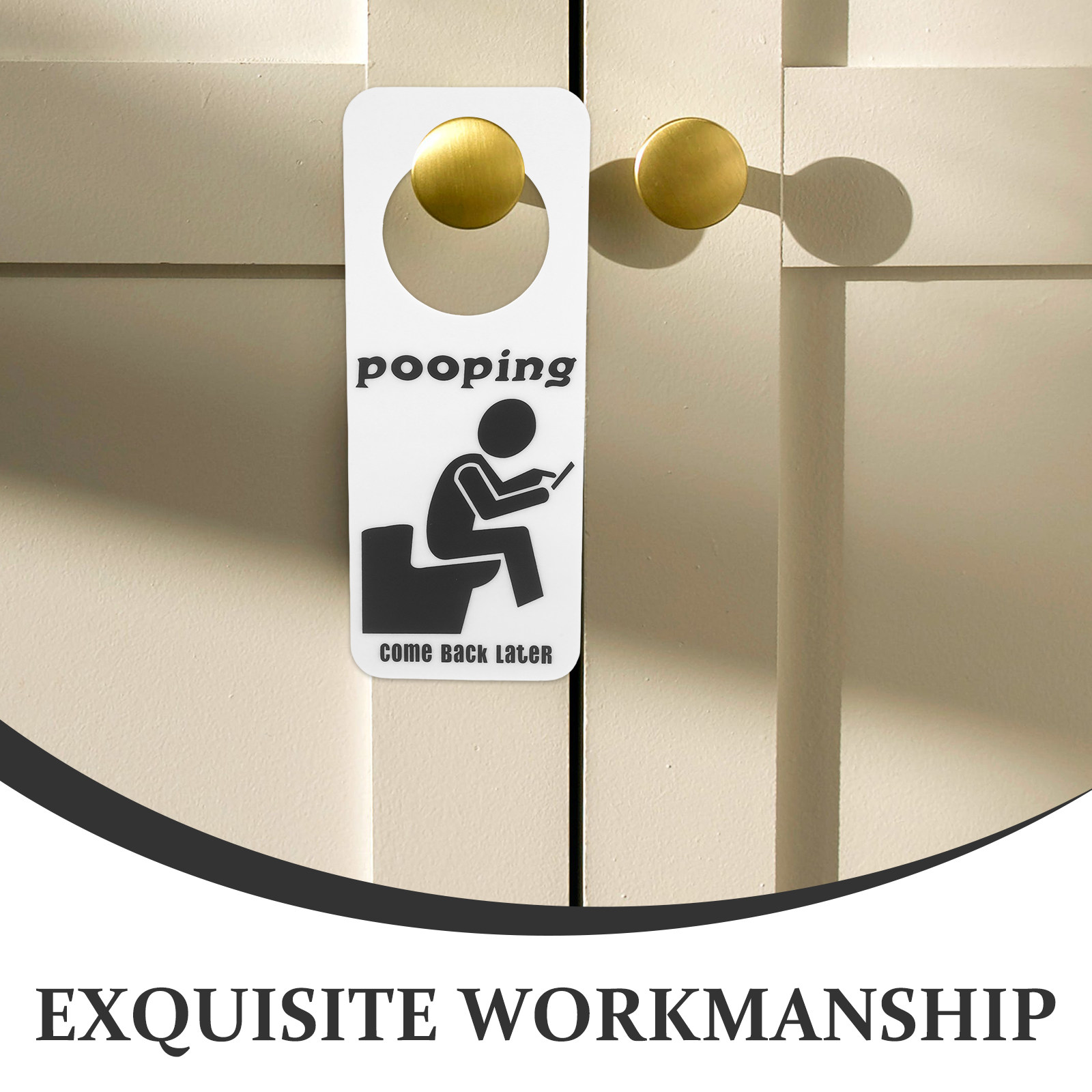 Banyo Dolu Kapı İşareti Komik  - Home Bathroom Occupied Sign incelemesi ve fiyatı
